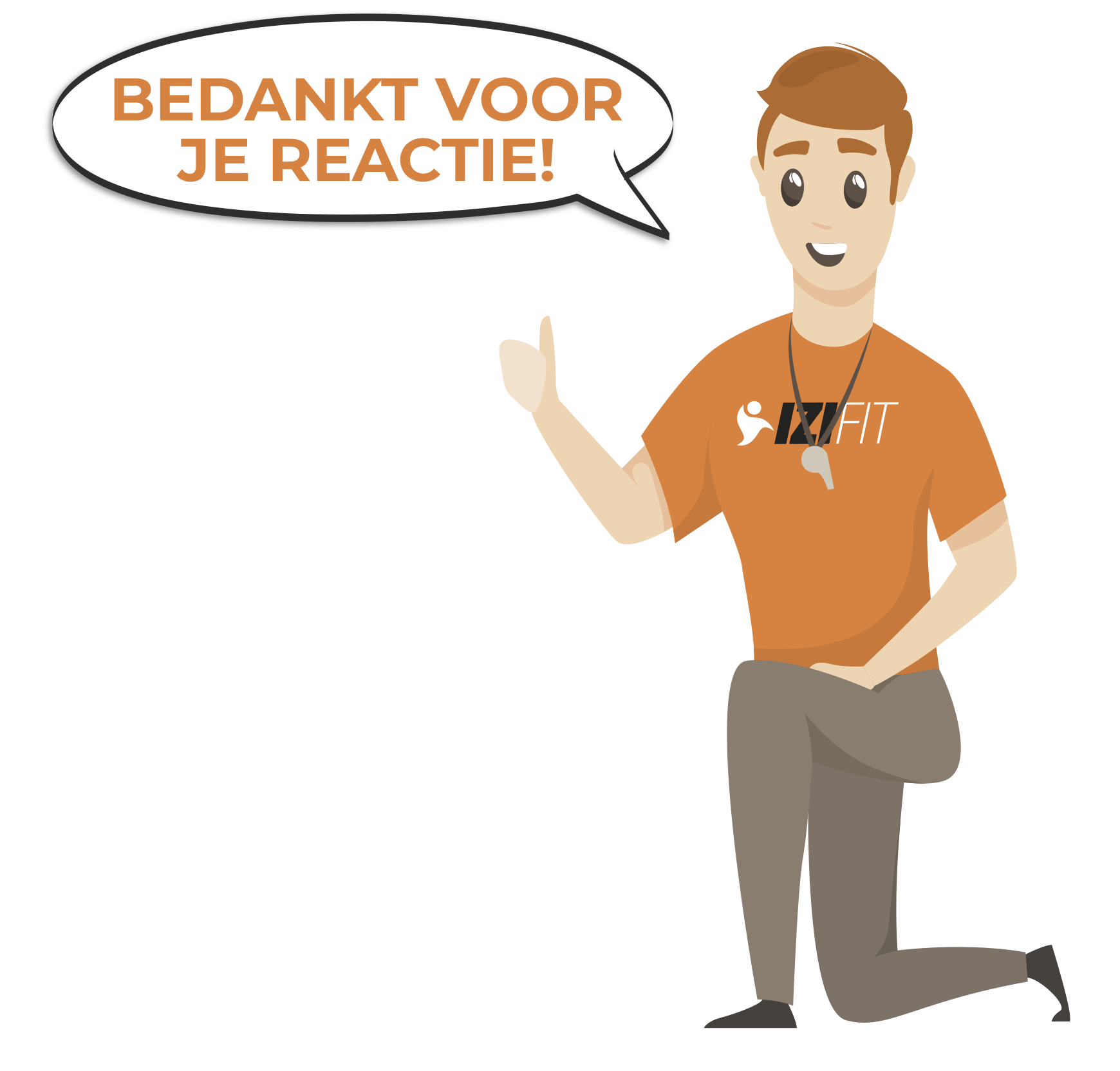 Mannetje duim omhoog | IZI Fitness Huizen
