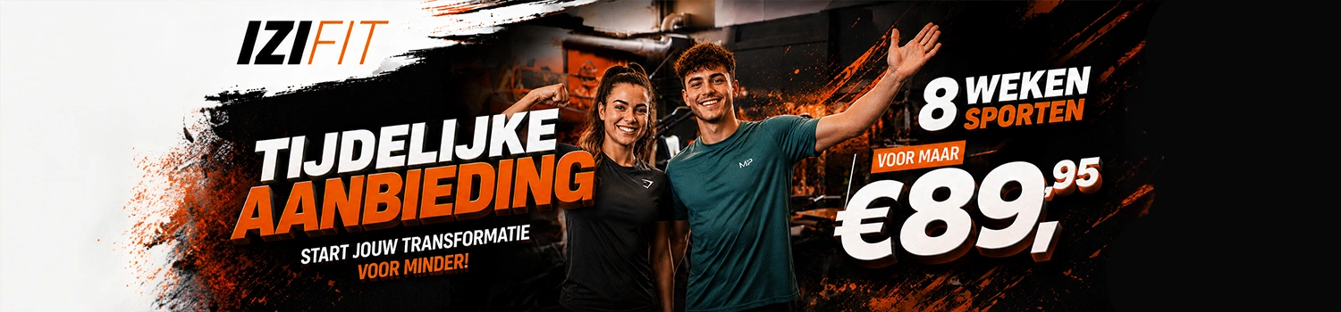 8 weken sporten actie | IZI Fitness Huizen
